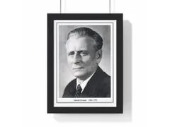 Cedule-Cedulky Obraz prezidenta Antonína Novotného - retro dárek 