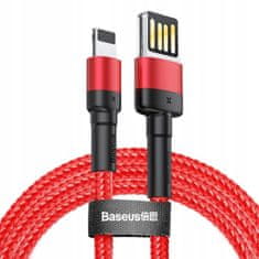 USB Lightning QC kabel pro iPhone 2,4A 1m, CALKLF-G09 červená