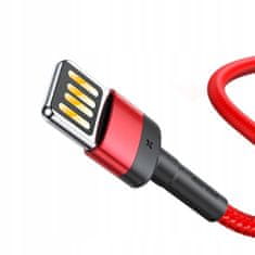 USB Lightning QC kabel pro iPhone 2,4A 1m, CALKLF-G09 červená