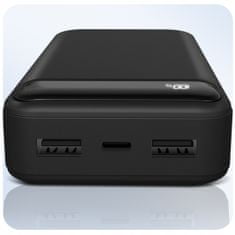 XO Powerbanka Baterie 20000mAh LED 2x USB USB-C 2A
