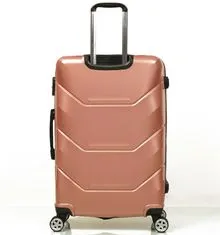 Rock Cestovní kufr ROCK TR-0230/3-L ABS - růžová