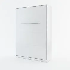 Homlando Skládací sklápěcí postel CONCEPT PRO CP01 vertikální 140x200 cm bílá mat