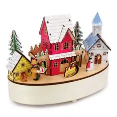 Legler small foot Vánoční hrací skříňka se světlem zimní čas