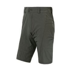 HELIUM pánské kalhoty s cyklovložkou krátké volné olive green Velikost: XL