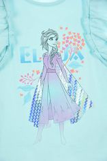 Sun City Dětské tričko Frozen Ledové království Elsa bavlna tyrkysové Velikost: 116 (6 let)