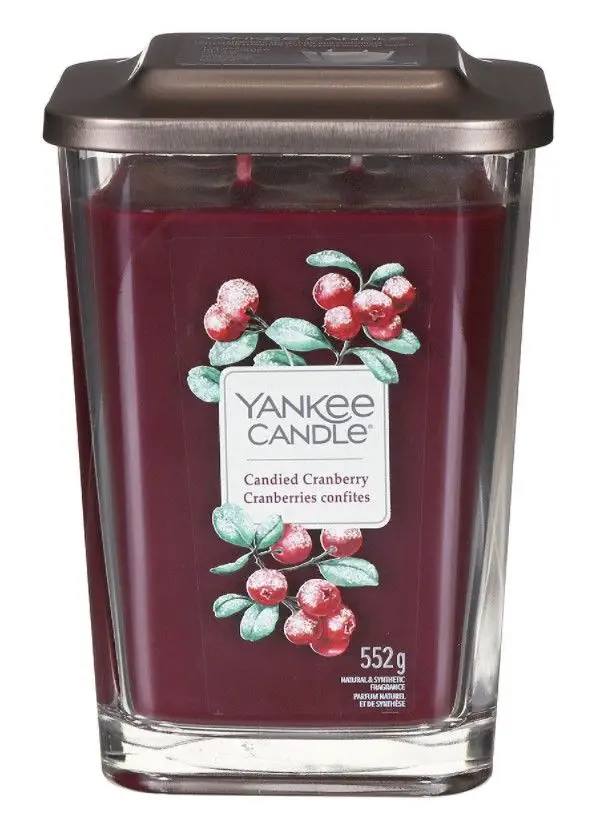Yankee Candle Vonná svíčka Elevation velká 552g Candied Cranberry