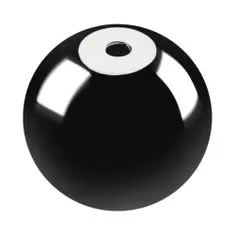 botle Dekorace keramická koule Černá 9 cm Glazovaná Lesk Zahradní