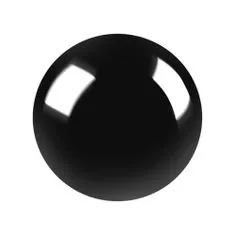 botle Dekorace keramická koule Černá 15 cm Glazovaná Lesk Zahradní