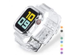 Bomba Silikonový řemínek s ochranným pouzdrem pro Apple Watch Barva: Černá, Velikost ciferníku Apple watch: 38/40/41mm