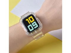Bomba Silikonový řemínek s ochranným pouzdrem pro Apple Watch Barva: Černá, Velikost ciferníku Apple watch: 38/40/41mm