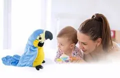 CoolCeny Interaktivní mluvící Papoušek - Talking Parrot - Modrá