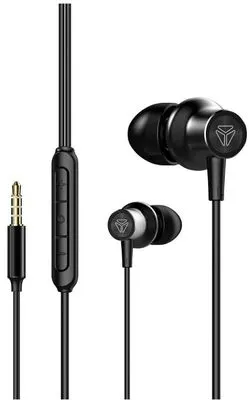 moderní sluchátka do uší yenkee 405bk kabelová ergonomický design multifunkční ovladač hires audio certifikace