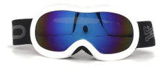 na před UV (UV400), ochrana před zamlžováním, větruodolné, dvojité sklo, termoplaLyžařské dětské snowboardové brýle, 100% ochrastický polyuretanový rám (TPU), nastavitelný pásek., bílá
