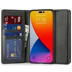 Tech-protect Wallet knížkové pouzdro na iPhone 14 Pro Max, černé