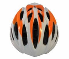 STINGcomponents Cyklistická přilba RAFLE L/XL oranžovo-bílá