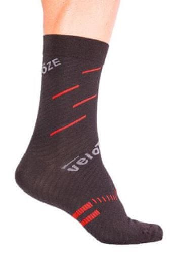 VELOTOZE veloToze ponožky černá/červená