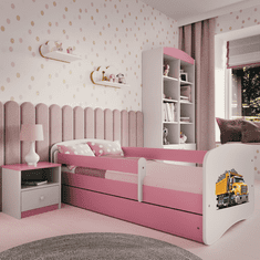 Kocot kids Dětská postel Babydreams tatra růžová, varianta 70x140, bez šuplíků, bez matrace