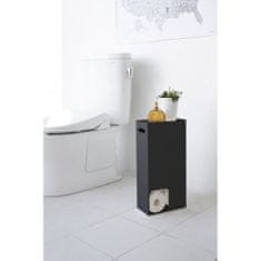 Yamazaki Stojan/zásobník na toaletní papír Tower 3456 S | černý