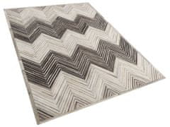 Beliani Kožený koberec 160 x 230 cm šedý AYTEPE