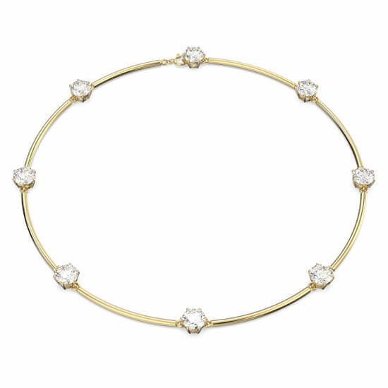 Swarovski Elegantní pozlacený náhrdelník s krystaly Constella 5622720