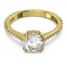 Swarovski Nádherný pozlacený prsten s krystaly Constella 5642619 (Obvod 52 mm)
