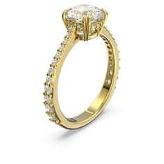 Swarovski Nádherný pozlacený prsten s krystaly Constella 5642619 (Obvod 52 mm)