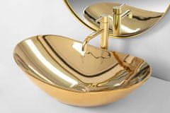 BPS-koupelny Keramické umyvadlo na desku REA ROYAL LUX zlaté