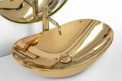 BPS-koupelny Keramické umyvadlo na desku REA ROYAL LUX zlaté