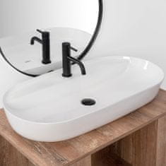 BPS-koupelny Keramické umyvadlo na desku REA AURA 81x41 cm bílé