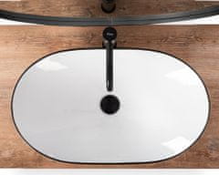 BPS-koupelny Keramické umyvadlo na desku REA ROYAL WHITE bílé/černé