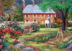 Art puzzle Puzzle Zahrada s koňmi 1500 dílků