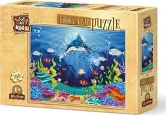 Art puzzle Dřevěné puzzle Podvodní shon 100 dílků
