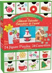 EuroGraphics Puzzle Adventní kalendář: Sladké Vánoce 24x50 dílků
