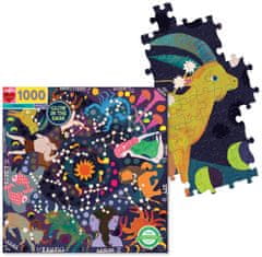 eeBoo Svítící čtvercové puzzle Zvěrokruh 1000 dílků