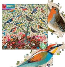 eeBoo Čtvercové puzzle Strom zpěvných ptáků 1000 dílků