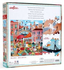 eeBoo Čtvercové puzzle Tržnice v Benátkách 1000 dílků
