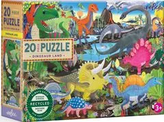 eeBoo Puzzle Dinosauří země 20 dílků
