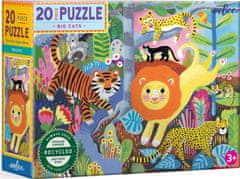 eeBoo Puzzle Velké kočky 20 dílků