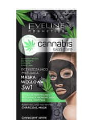 Eveline Eveline Cannabis Skin Care Charcoal Mask 3v1 7 ml - Dlouho jsme se neviděli!