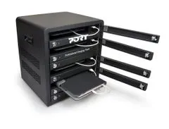 Port Designs PORT CONNECT CHARGING CABINET 10 UNITS individual door lock, černý
