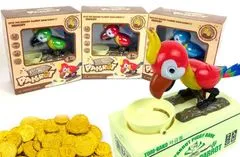 CoolCeny Pokladnička na mince - Hladový papoušek - Zelená