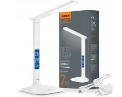 VIDEX LED stolní lampa - 7W - CCT s displejem RIO
