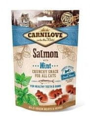 Carnilove Crunchy Snack For All Cats Salmon With Mint 50 g pamlsek pro kočky s lososem a mátou