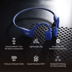SHOKZ Shokz OpenRun Bluetooth sluchátka před uši, modrá