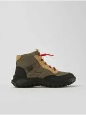Camper Khaki dětské outdoorové kotníkové boty se semišovými detaily Camper 34
