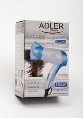 Adler Fén na vlasy AD2222 1200W bílá/modrá