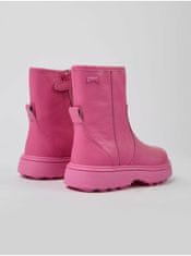 Camper Růžové holčičí kotníkové kožené boty Camper Jenna 34