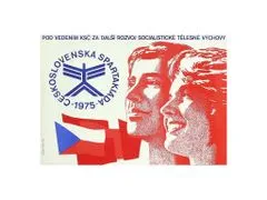 Cedule-Cedulky Plechová retro cedule Spartakiáda 1975 II 