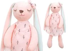Aga Plyšový první králíček 35 cm Růžový
