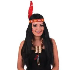 funny fashion Paruka indiánka s čelenkou
